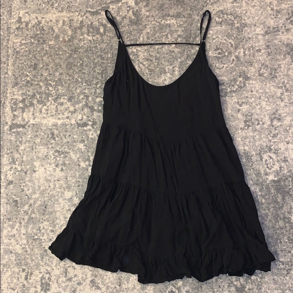 Black mini dress